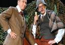 Joe Pasquale in character as Sherlock Holmes with Ben Langley as Dr Watson