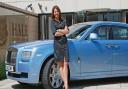 Jo Brown and her Lazuli Blue Rolls-Royce