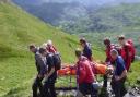 The Langdale Mountain Rescue Team in action