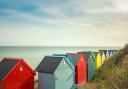 Lovely Blue skies and colourful beach huts at Overstrand, North Norfolk this morning (photo: JP Appleton)