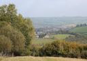 Looking out over Beaminster from Gerrard's Hill