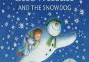 The Snowman and the Snowdog by Raymond Briggs pop-up picture book with twinkly lights
