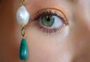 Penelope malachite and baroque pearl earrings, £120
