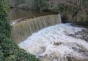 Water power: the weir on the River Goyt