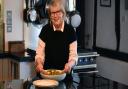 Mary Kemp in her kitchen, rustling up something special for that post-Christmas meal