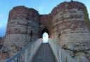 The entrance to Beeston Castle, inviting visitors to witness Cheshire history