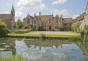 The stunning north face of Great Chalfield, with the moat