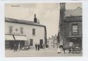 The corner of Hogshill and Fleet Street in Beaminster. Swatridges Corn & Seed Merchant (owned by Richard Swatridge) was later the Midland Bank. Charles Toleman owned two shops in Beaminster the ironmongers seen here and another where Brassica now is