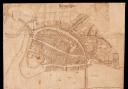 Richard Newcourt's map of Barnstaple