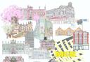 Famous landmarks of Manchester by Cathy Mulhern