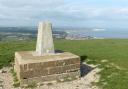View from the trig point on Shanklin Down beyond point 6