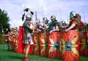Romans marching on Middlewich in modern times. Middlewich Heritage Trust