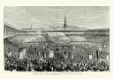 How it once looked: A vintage engraving of the Sunday School Jubilee Commemoration at the Piece Hall, Halifax. From The Graphic,1871. Getty