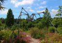 The sculpture trail and a surprisingly big eight-legged guest. Alison Moore