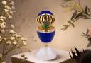 The one-of-a-kind Fabergé x Laings Thistle Egg Objet