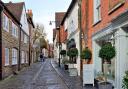 Cobbled Lombard Street in Petworth.(c) Alamy
