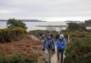 Guided birdwatching walk at RSPB Arne. (Photo: Annie Parsons/ rspb-images.com)