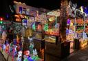 The Christmas displays at the Pulis family home in Hemel Hempstead
