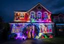 Michael Fenning puts the finish touches to his Wonka themed home in Doncaster