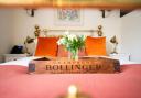 The individual rooms are warm and welcoming at The Lion, East Bergholt.