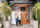 Russell and Louise Watson outside their home in Cheshire