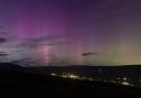 Aurora Borealis above Reeth Yorkshire Dales National Park