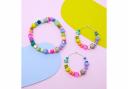 Betty rainbow stretch bracelet and earrings set, £25