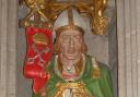 A carving of St. Thurstan in Ripon Cathedral