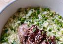 Spring Lamb with Pea and Mint Orzo