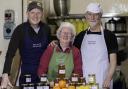 (L-R) Stephen, Jo and Chris Keogh, at Country Flavour, in Kirkby Stephen