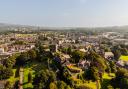 A view from above: Clitheroe Castle and the town centre