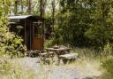 Out hut was tucked into a sheltered corner.