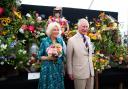 Queen Camilla and King Charles at a previous Sandringham Flower Show.