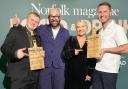 Posing with their Norfolk Food and Drink Awards.