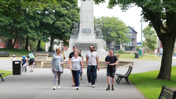 Great British Life: St Annes War Memorial in Ashton Gardens Great British Life: St Annes War Memorial in Ashton Gardens
