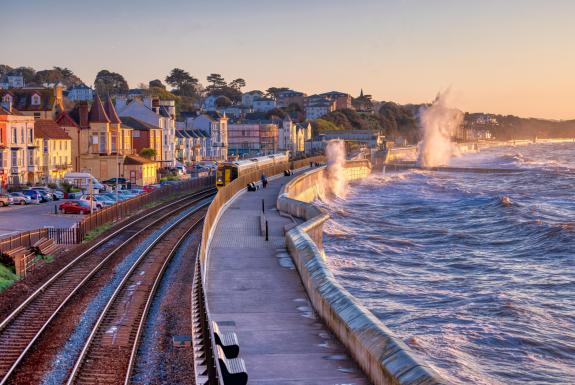 Great British Life: Dawlish has taken a pounding from the waves over the years (pic credit: Dawlish Beach Cams) Great British Life: Dawlish has taken a pounding from the waves over the years (pic credit: Dawlish Beach Cams)