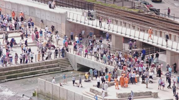 Great British Life: The wall and promenade were opened to the public in May (pic credit: Network Rail) Great British Life: The wall and promenade were opened to the public in May (pic credit: Network Rail)