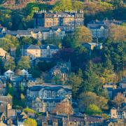 The pretty town of Ilkley nestled in the Wharfe Valley