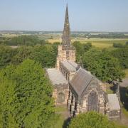 St Oswald's – the church named for a king, and which later held Royalist prisoners in the final battle of the Second English Civil War