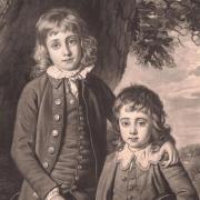 Henry Bathurst, 3rd Earl Bathurst; Apsley Bathurst (when Viscount Apsley and a boy), by Thomas Watson, after Nathaniel Dance (later Sir Nathaniel Holland, Bt). Mezzotint, 1775/76