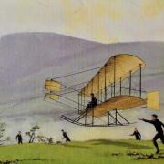 Lilian Bland in her self-built aeroplane the Mayfly