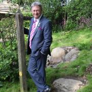 Alan Titchmarsh on the Welcome to Yorkshire garden at Chelsea Flower Show 2018.