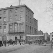 Barnby Bendall and Company Ltd’s removal and depository building in St James Square, Cheltenham, c.1899