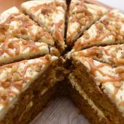 The slice of life, artisan cakes at The Bakehouse, Emmerdale Farm Shop in Darsham