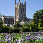 St Edmundsbury Cathedral in the Abbey Gardens