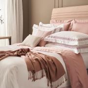Bedding with temperature regulating properties will keep you cool at night and will still look stunning.