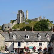 The Greyhound offers impeccable views of Corfe Castle