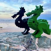 The Lego dragons that washed up on Cornish beaches after cargo ship, the Tokio Express, spilled its load of shipping containers