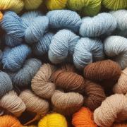 Some of the beautiful yarns created by Jenn Monahan