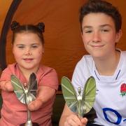 Pride of Britain award winners Harmonie-Rose Allen and Max Woosey prepare for their Big Camp Out.